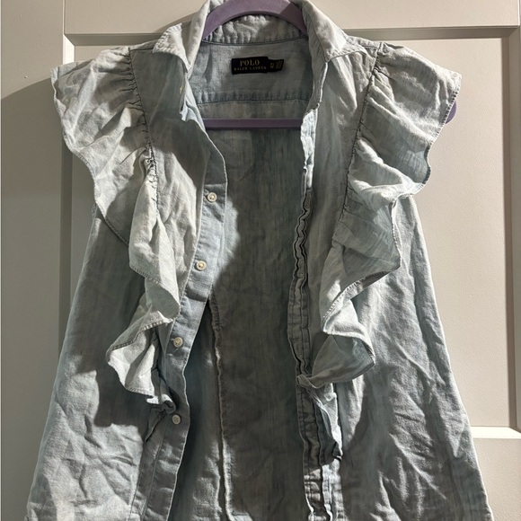 Polo Ralph Lauren Tops - Polo Ralph Lauren Light‎ Blue Sleeveless Top